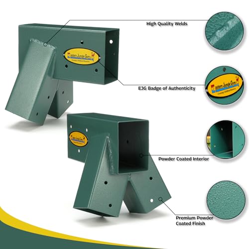 Easy 1-2-3 A-Frame 2 Brackets for Swing Set, Green (2 Count)