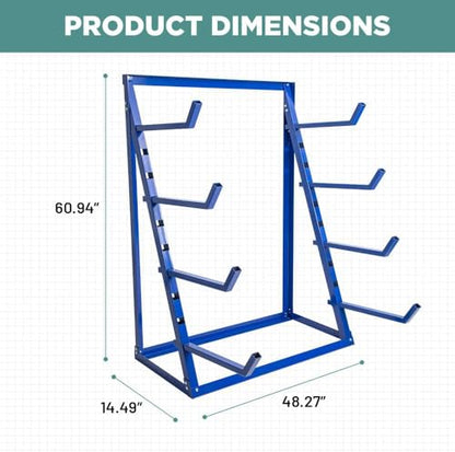 4 Tier Steel Horizontal Storage Rack