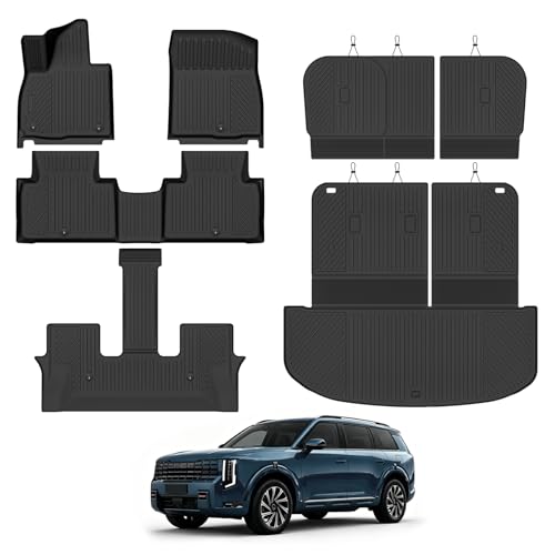 Custom Fit Floor Mats for Kia Telluride Gas Only 8 Seats 2027