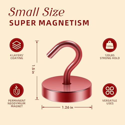 Magnetic Hooks Steel Tube Design for Cruise (10 Count)