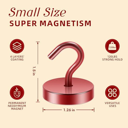 Magnetic Hooks Steel Tube Design for Cruise (10 Count)