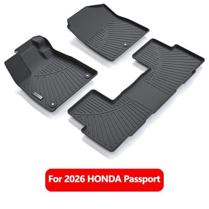 Floor Liners Floor mats for 2026 Passport TPE All Weather Protection 1st & 2nd Row Car Floor Mats Accessories