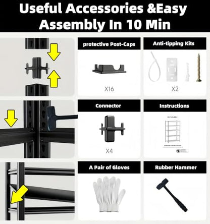 6 Tier Heavy Duty Garage Shelving
