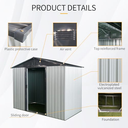 4x8 FT Outdoor Storage Shed