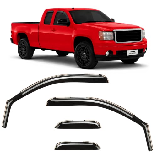 in Channel Extra Durable Rain Guards for Trucks GMC Sierra 2500HD