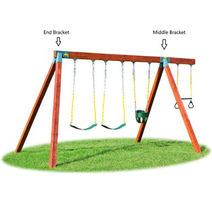 Easy 1-2-3 A-Frame Swing Set Bracket, Green