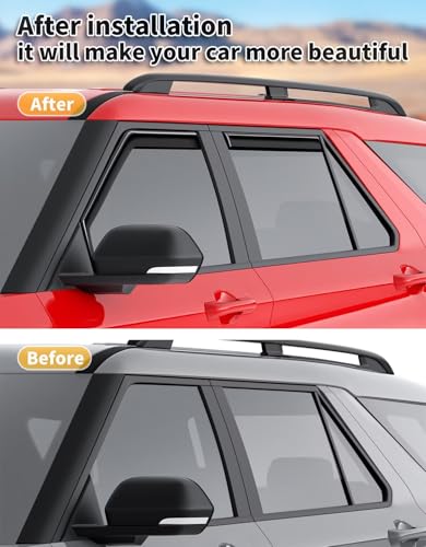 in Channel Window Visors Rain Guards for Ford Explorer 2020 (4 Count)