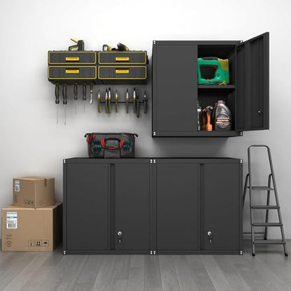 Locking Metal Wall Cabinets for Garage
