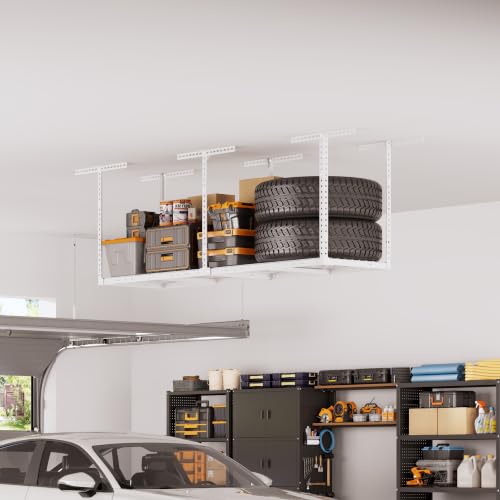 2x8ft Overhead Ceiling Garage Storage Rack