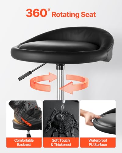 Industrial Black Pneumatic Garage Seat