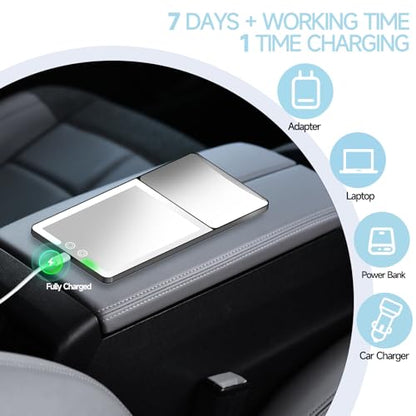 Car Sun Visor Vanity Mirror with Lights