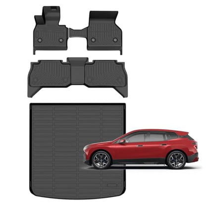 for BMW IX Floor Mats 2026 2025 2024 2023 2022 Car Mats for BMW IX All Weather Floor Mats Cargo Liner Anti