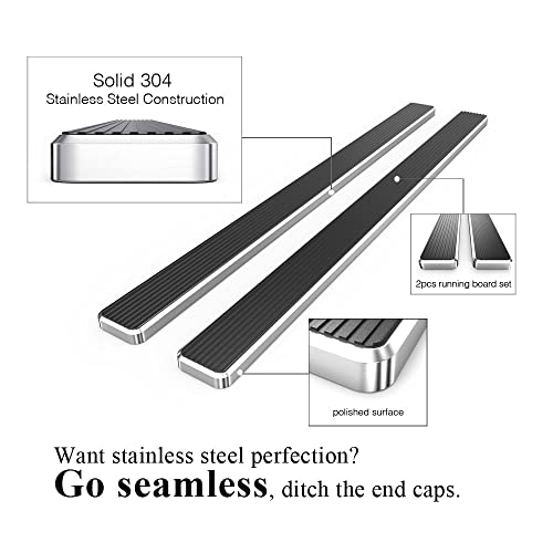 Wheel to Wheel Running Boards 5in Compatible with Ford F150 2015