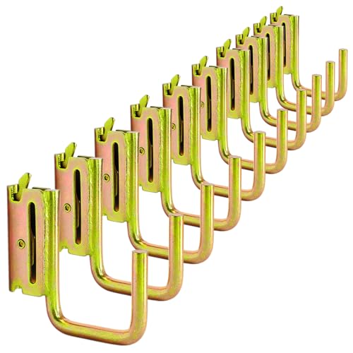 10-Pack 2-Inch J Hooks for E-Track and X-Track Rails (10 Count)
