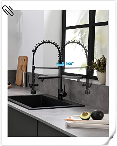 Commercial Oil Rubbed Bronze Kitchen Faucet Pull Down Sprayer