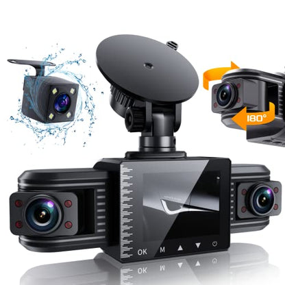 T1 pro Dash Cam Front and Rear Inside 3 Channel 1080P