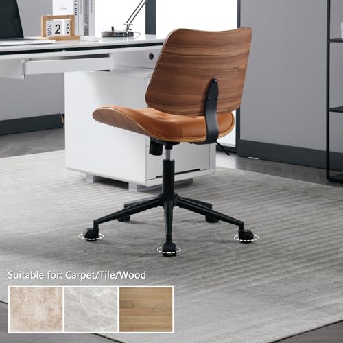 Armless Home Office Chair in Button Style