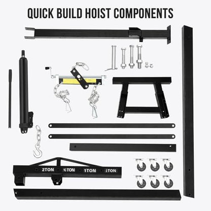 2 Ton Hydraulic Engine Hoist with Lever Stabilizer