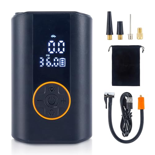 Tire Inflator Portable Air Compressor Cordless Rechargeable Mini Air Pump
