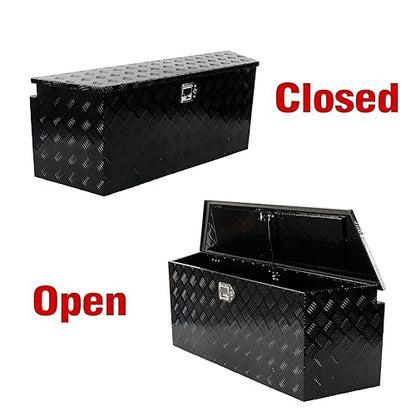 49 Inch Aluminum Trailer Tongue Tool Box 5 Bar Tread Wide Utility