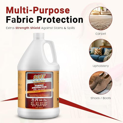 Extra Strength Fabric Protector Spray Prevents Stains and Repels Liquids. SoftClad Guards Furniture (128 Fl Oz)