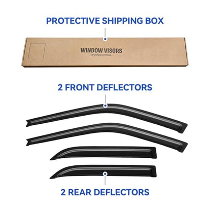Window Visors Rain Guards for 1984 (4 Count)