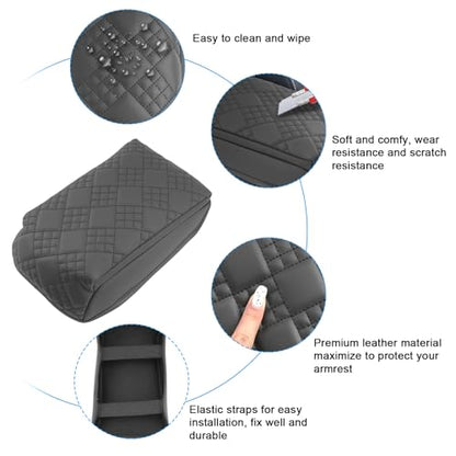 for 2025 2026 VW Tiguan Armrest Cover for 2025 2026 Volkswagen Tiguan Accessories 2025 2026 Tiguan Center Console Cover 2025 2026 Tiguan Middle Console Cover Add Soft Cotton Cushion