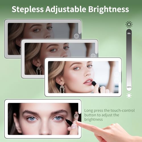 2PCS Car Visor Vanity Mirror with Lights (2 Count)