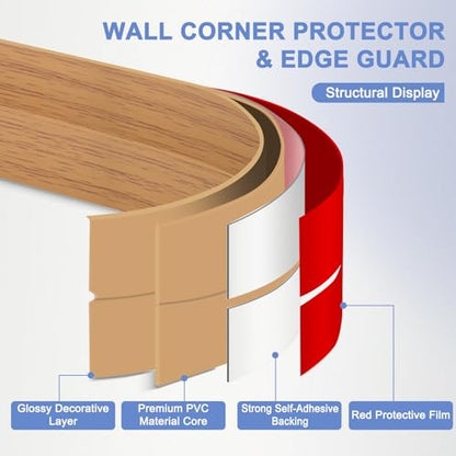 Wall Corner Protector Moulding Trim Peel and Stick