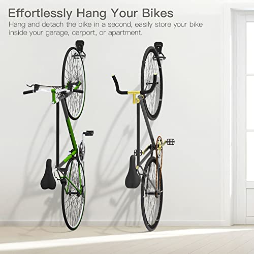 Bike Wall Mount with Fixed Hook (2 Count)