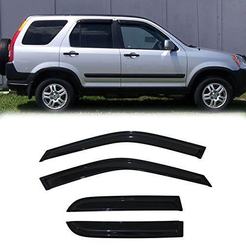 Window Visors Smoke UV (4 Count)