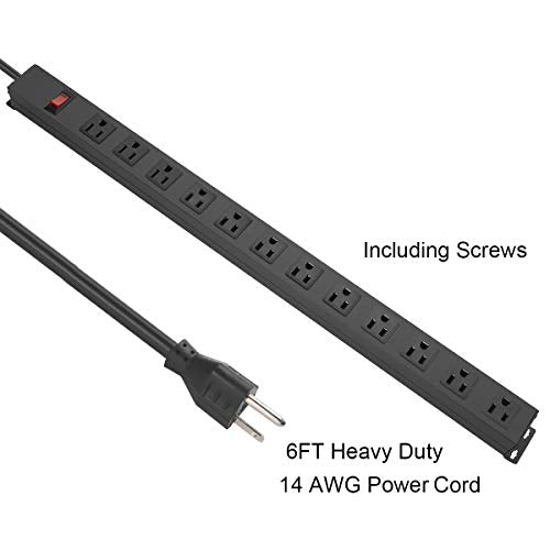 HHOSET Long Power Strip Surge Protector