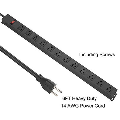 HHOSET Long Power Strip Surge Protector