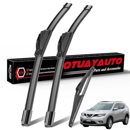 26"+14"+12" Windshield Wiper Blades Replacement for Nissan Rogue 2008