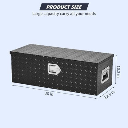 Heavy Duty Aluminum Diamond Plate Truck Toolbox with Sliding Shelf