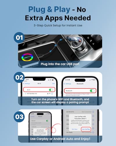 Wireless CarPlay & Android Auto Adapter 2025