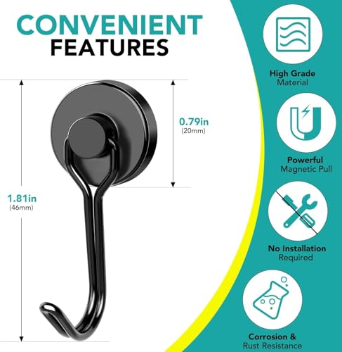 Magnetic Hooks (16 Count)