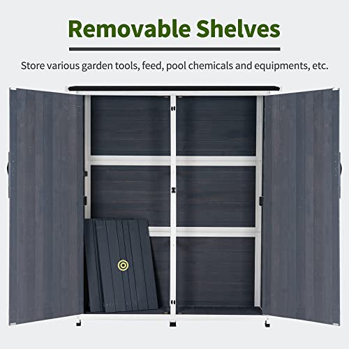 Outdoor Storage Cabinet with Shelves