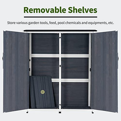 Outdoor Storage Cabinet with Shelves