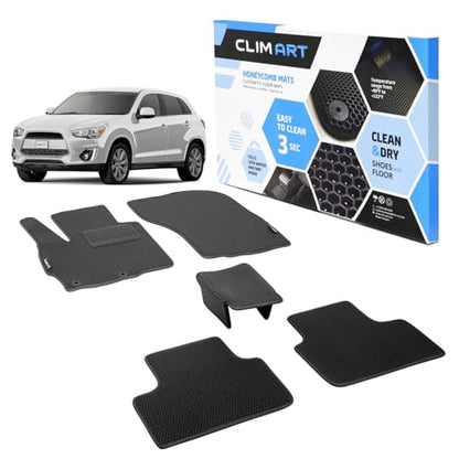 All Weather Car Floor Mats Compatible with Mitsubishi Outlander Sport 2011