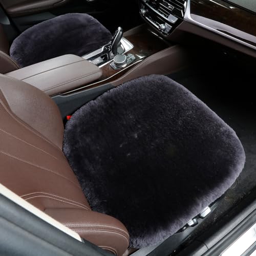 Genuine Sheepskin Car Seat Cover for Fuzzy Soft Fur Wool Cushion