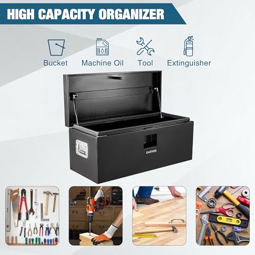Black Steel Truck Bed Tool Box