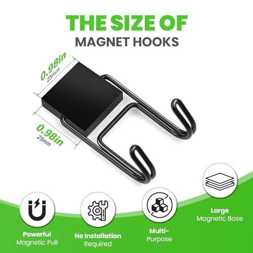 Magnetic Hooks 80lbs Magnet Hook Cruise Essentials 6 Pcs (6 Count)