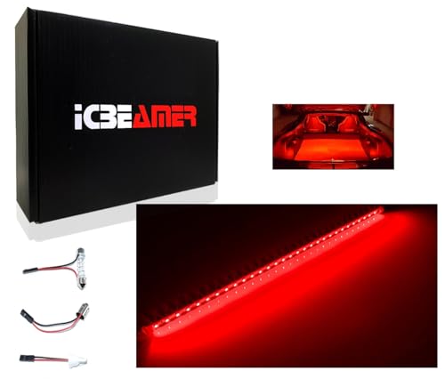 12" Red 18 SMDs 2835 LED Strip Light Universal Fit Car Trunk Cargo Area or Interior Illumination