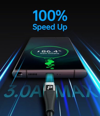 Coiled USB C Cable Fast Charging for Car 3FT (6 Foot)