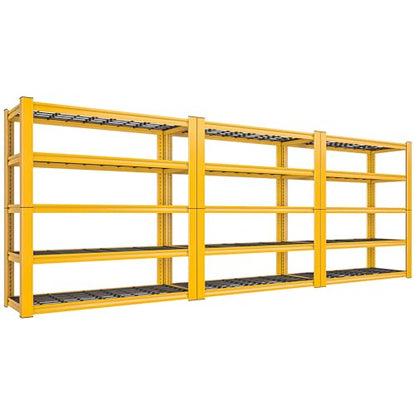72''H Garage Shelving 3010 LBS Storage Shelves Adjustable Metal Shelving 5 Tier Metal Shelves for Storage Industrial Shelf for Kitchen Pantry Warehouse Basement 72" HX35.5 WX16 D