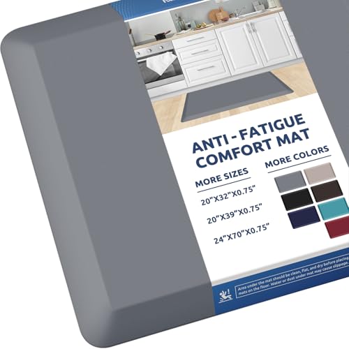 0.8" Thick Kitchen Mat Cushioned Anti Fatigue Rug Comfort Floor Mats