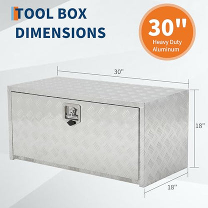 30 Inch Heavy Duty Aluminum Tool Underbody Box