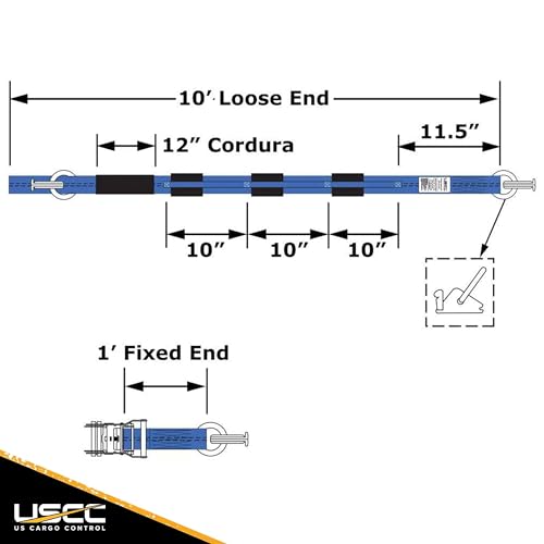 E Track Wheel Straps with E (8 Count)