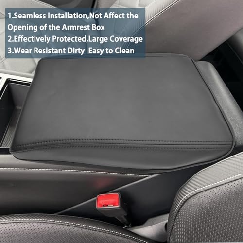 2026 Atlas Cross Sport Armrest Cover for Volkswagen Atlas 2026 Accessories Center Console Cover 2024 Atlas Armrest Cover Protector Compatible with 2024 2025 2026 VW Volkswagen Atlas Cross Sport